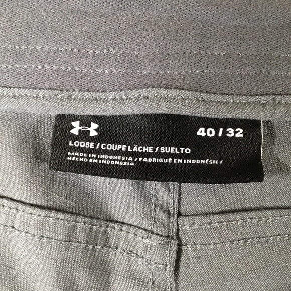 Under Armour X-Storm grey khaki pants men’s size 40x32 - Picture 3 of 6